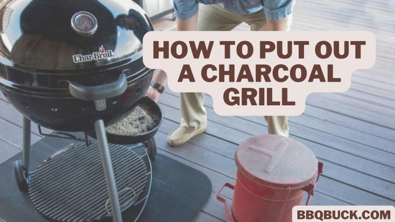 how to put out a charcoal grill