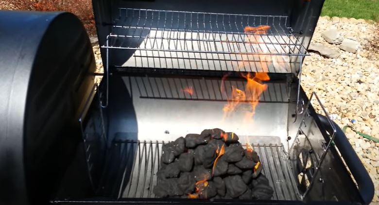 open all vents of charcoal grill