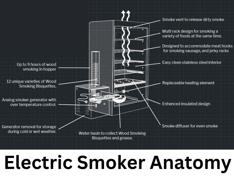 electric smoker anatomy
